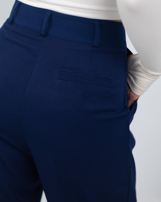 Pantalon Tailleur Bleu