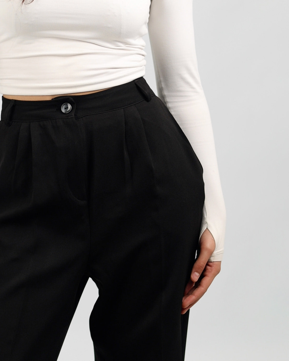 Pantalon Tailleur Noir