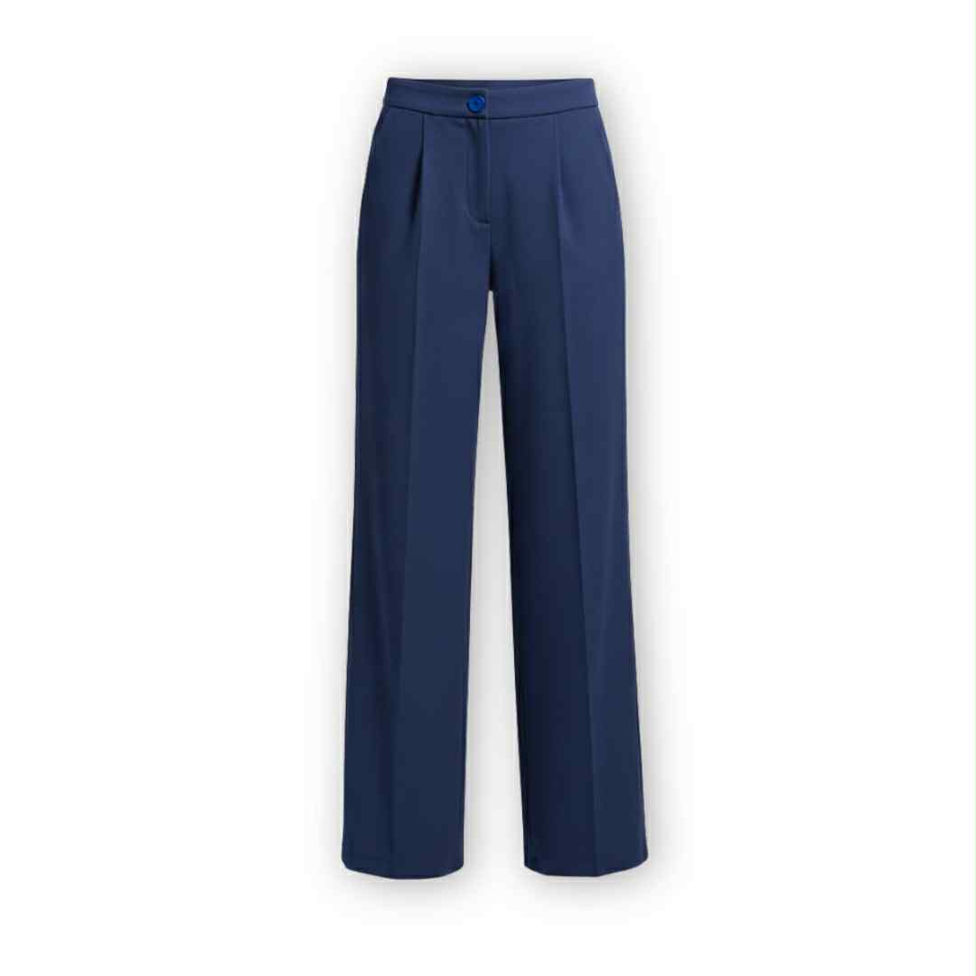 Pantalon Tailleur Bleu