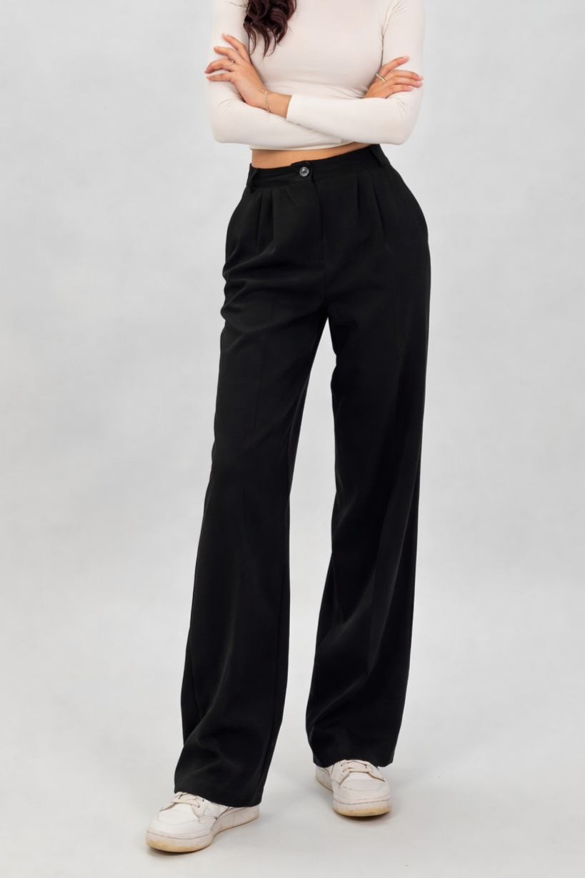 Pantalon Tailleur Noir